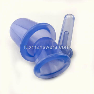 Uso domiciliare Coppette per massaggio sottovuoto in silicone anticellulite